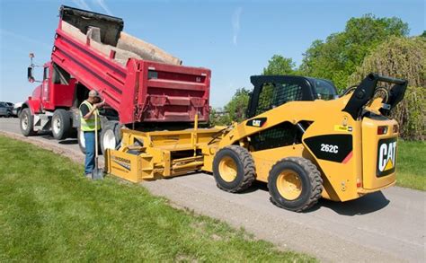 asphalt paver attachment for skid steer|skid steer shouldering machine.